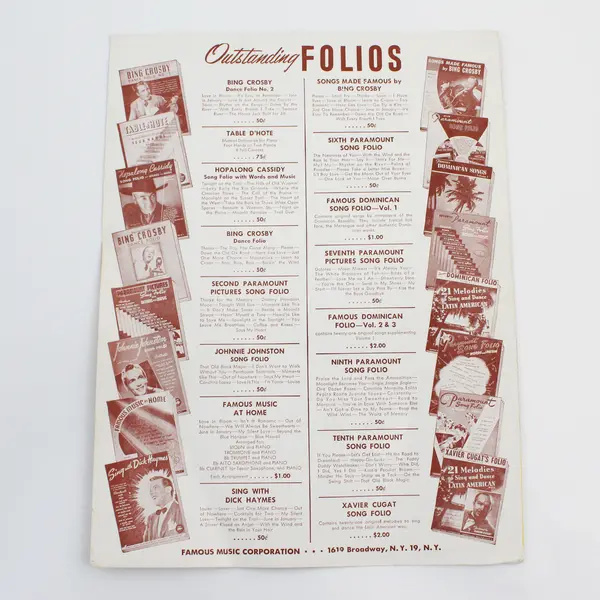VTG 1945 Sheet Music Love Letters Soundtrack Movie Love Letters Young & Heyman