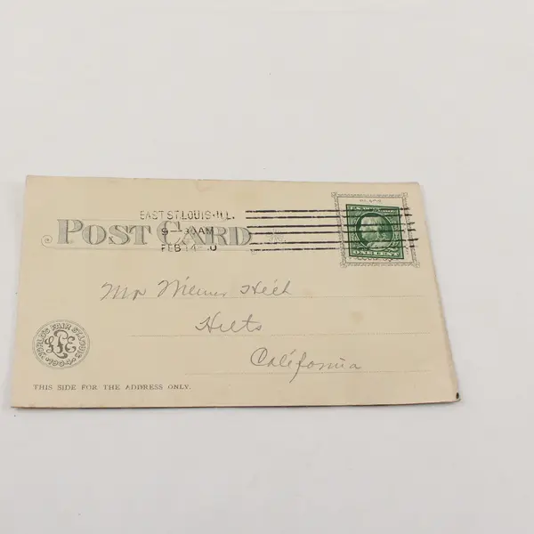 1904 German Tyrolean Alps World's Fair St Louis Concession Litho Postcard 