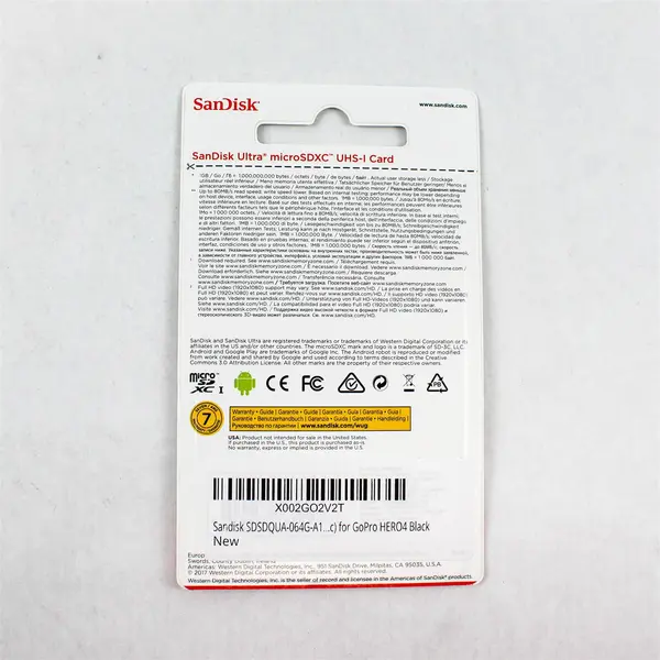 SanDisk Ultra 64GB microSDXC UHS-I Memory Card 80MB/s 533X