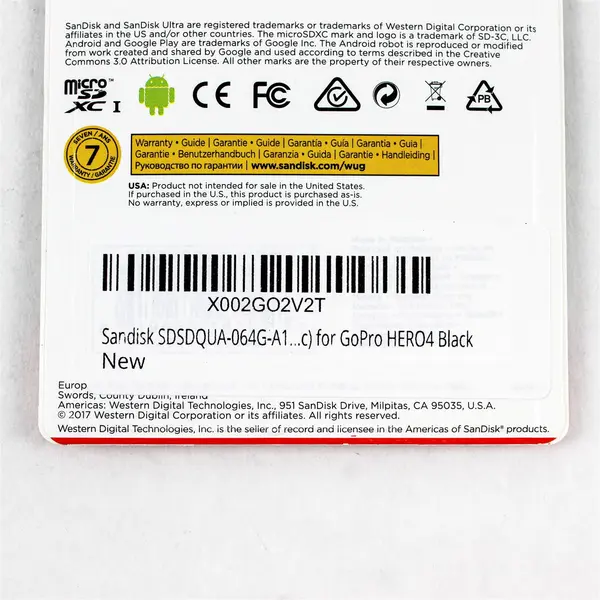 SanDisk Ultra 64GB microSDXC UHS-I Memory Card 80MB/s 533X