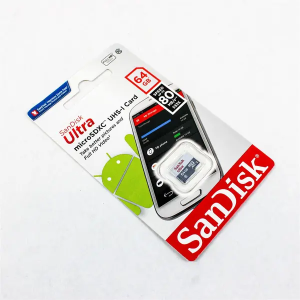 SanDisk Ultra 64GB microSDXC UHS-I Memory Card 80MB/s 533X