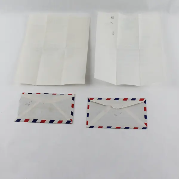Set Of 2 1948 HE Harris & Co Stamp Collection Appraisal Correspondence Letters 