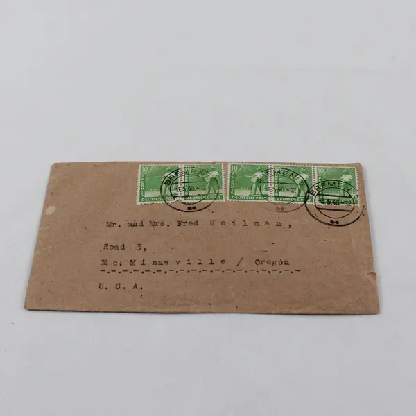 1948 Germany Cover US Enclave Bremen To McMinnville Oregon 