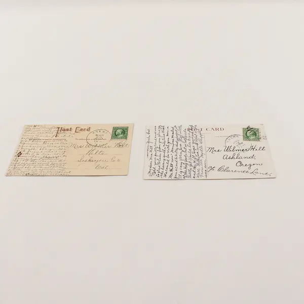 Lot Of 2 Vintage Rose Embossed Greeting Postcards Myrtle Whipple