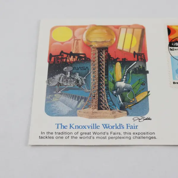 Lot Of 5 Knoxville World's Fair 1982 Energy Stamp FDC Fleetwood Cachet 