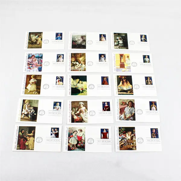 Set Of 15 American Dolls 1997 Stamps FDC Fleetwood Cachet