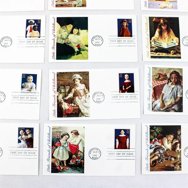 Set Of 15 American Dolls 1997 Stamps FDC Fleetwood Cachet