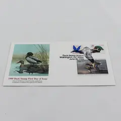 1995 Duck Stamp $15 Mallards Sc# RW62 FDC Fleetwood Cachet June 30 1995