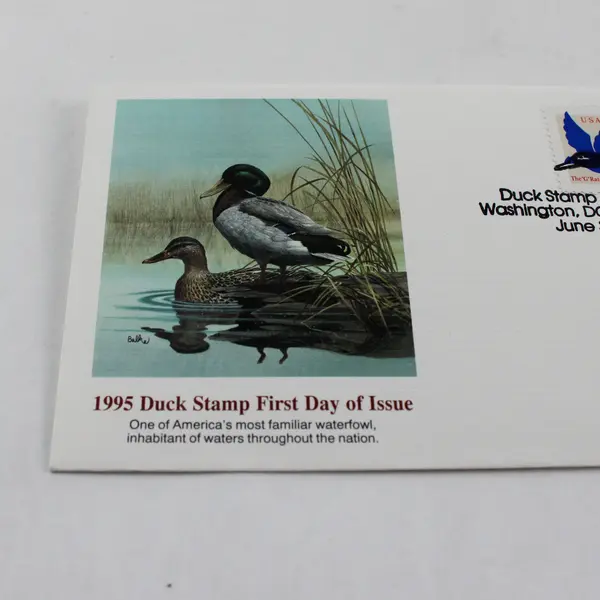 1995 Duck Stamp $15 Mallards Sc# RW62 FDC Fleetwood Cachet June 30 1995