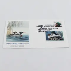 1994 Duck Stamp $15 Sc# RW61 FDC Fleetwood Cachet