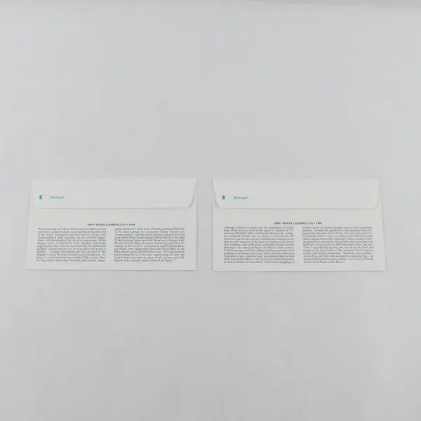 Set Of 2 Moon Landing 29c $9.95 Stamps FDC 1994 Fleetwood Cachet SC #2841-42