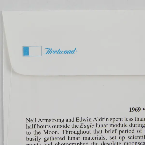 Set Of 2 Moon Landing 29c $9.95 Stamps FDC 1994 Fleetwood Cachet SC #2841-42