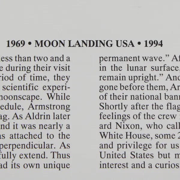 Set Of 2 Moon Landing 29c $9.95 Stamps FDC 1994 Fleetwood Cachet SC #2841-42