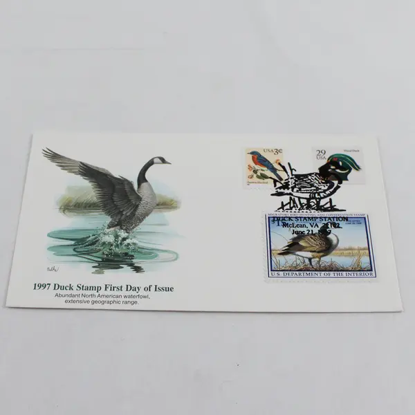 1997 Duck Stamp $15 Sc# RW64 FDC Fleetwood Cachet