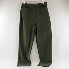 JM Collection Women's Size 10 Forest Green Relaxed Straight Leg Dress Pants