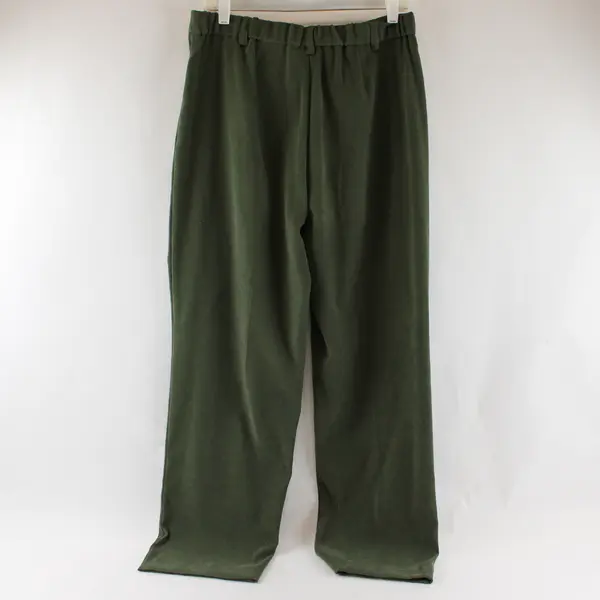 JM Collection Women's Size 10 Forest Green Relaxed Straight Leg Dress Pants