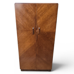 Vintage Oak Fitrobe Gentleman's Compactum Wardrobe 1950s - Freight/Local Pickup