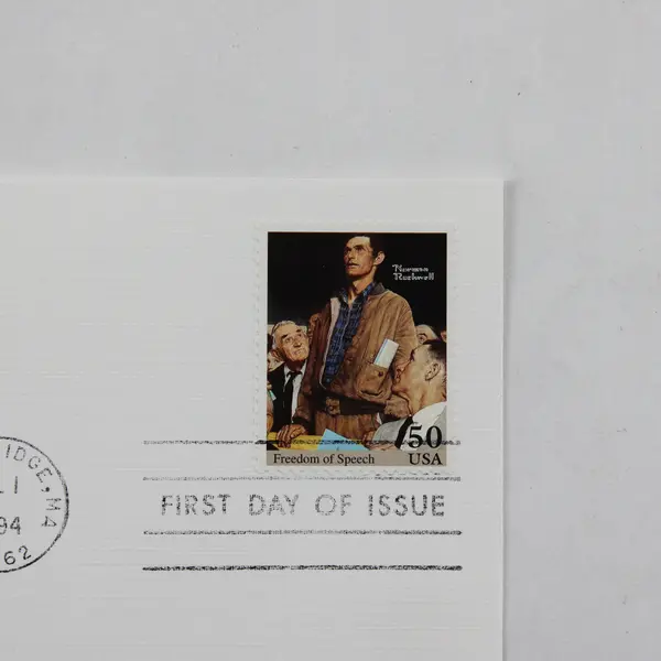 Set Of 5 Norman Rockwell Stamps 1994 FDC Fleetwood Cachet SC# 2839-40