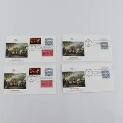 Lot of 4 1994 Surrender of Burgoyne at Saratoga Fleetwood FDC Scott #2590