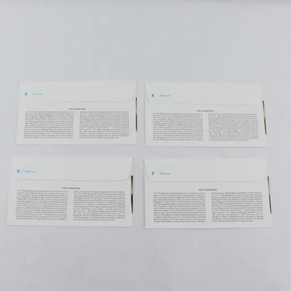 Lot of 4 1994 Surrender of Burgoyne at Saratoga Fleetwood FDC Scott #2590