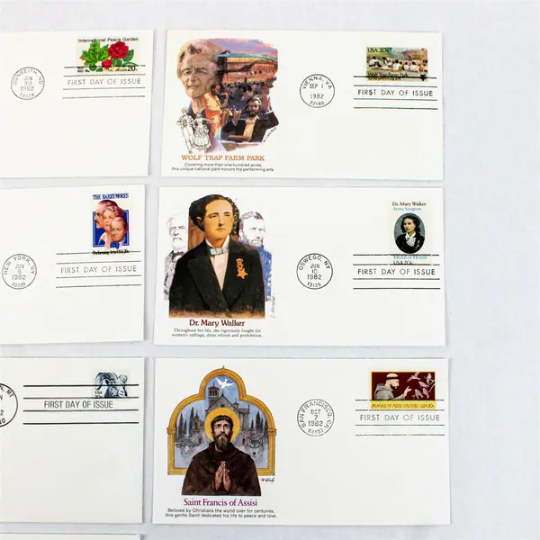 Lot Of 10 Fleetwood Cachet 1982 First Day Covers