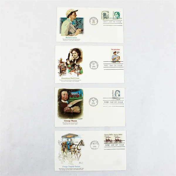 Lot Of 14 Fleetwood Cachet 1981 First Day Covers