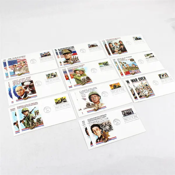 Lot Of 20 WWII Victory At Last 1995 32c Stamps FDC SC#2981 Fleetwood Cachet