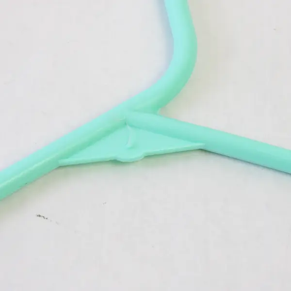 Lot of 10 Seafoam Mint Green Plastic Clothes Hangers