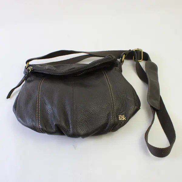 The Sak Dark Brown Leather Crossbody Purse