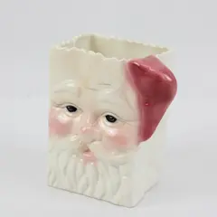 Amphora Handcrafts Santa Claus Ceramic Decorative Vase Planter 4.5in