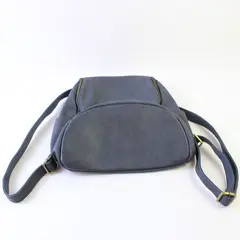 Women’s Vintage Dark Grey Backpack Purse, w/floral lining 