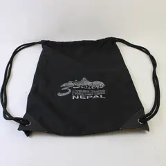 3 Sisters Adventure Trekking Black Lightweight Drawstring Bag 18.8x13