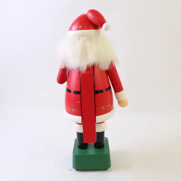 Schmid Musical 1991 Nutcracker Wooden Santa Claus 12.25" Tall (Tested, Works)