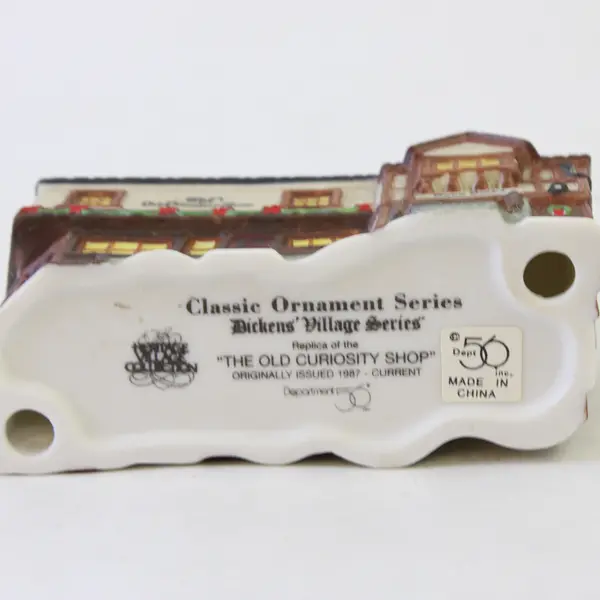 Department 56 Classic Ceramic Ornament Dickens Village "The Old Curiosity Shop"