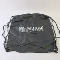 Gray Drawstring Kenneth Cole Reaction Lightweight Nylon Tote Bag, 14"x16"