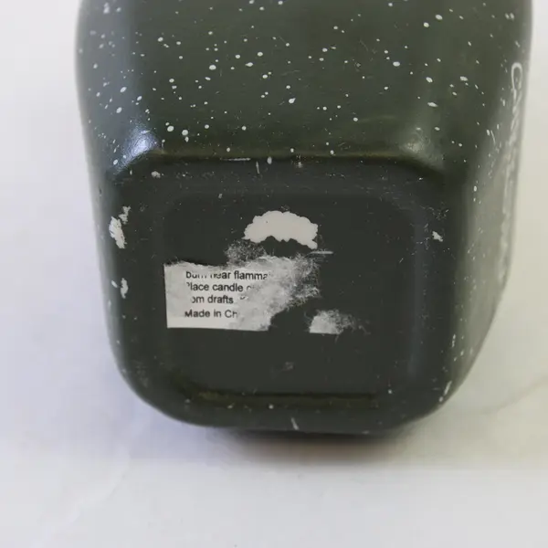 Unbranded "Merry Christmas" Santa Claus Ceramic Jar Candle With Lid 6" Tall