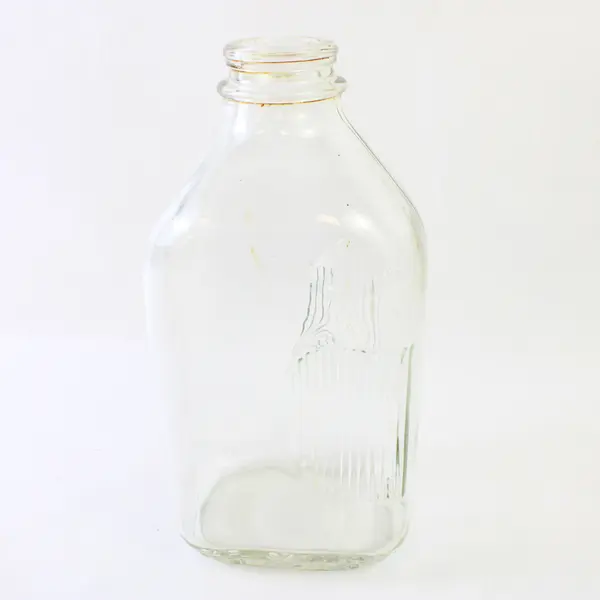 Vintage DURAGLAS Clear Glass Milk Jug 64oz Half Gallon Collectible