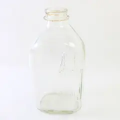 Vintage DURAGLAS Clear Glass Milk Jug 64oz Half Gallon Collectible