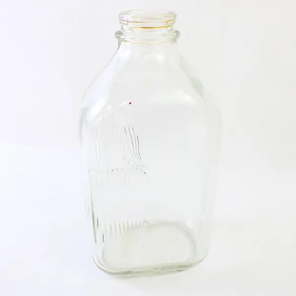 Vintage DURAGLAS Clear Glass Milk Jug 64oz Half Gallon Collectible
