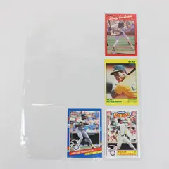 Lot of 4 Rickey Henderson Donruss Topps Leaf Star A's Yankees Cards
