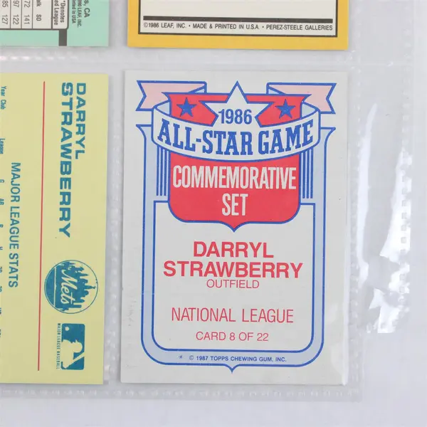 Lot 7 Baseball Cards Strawberry Juan Gonzalez Donruss Topps Star Classic