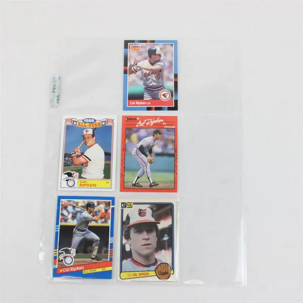 Lot of 5 Donruss Topps Vintage Cal Ripken Jr. Baseball Trading Cards