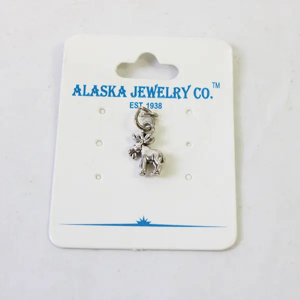 Vintage Alaska Jewelry Co. Souvenir Moose Sterling Silver Charm