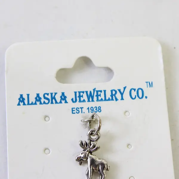 Vintage Alaska Jewelry Co. Souvenir Moose Sterling Silver Charm