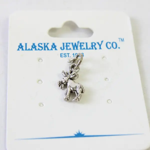 Vintage Alaska Jewelry Co. Souvenir Moose Sterling Silver Charm