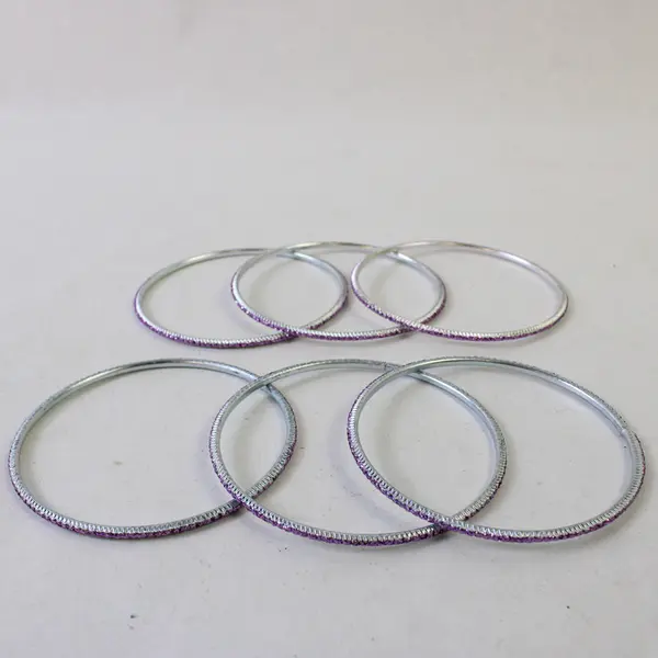 Lot of 29 Women's Sparkly Metal Bangle Bracelets Various Colors