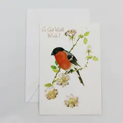 Vintage Fantusy Bird Get Well Greeting Card UNUSED