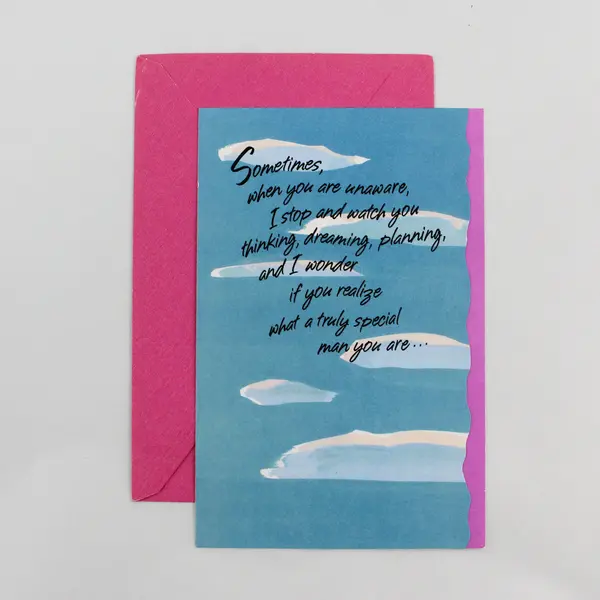 Carlton Speaking of Love Unused Birthday Greeting Card Special Man