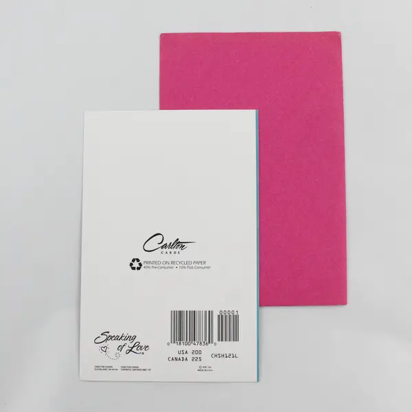 Carlton Speaking of Love Unused Birthday Greeting Card Special Man
