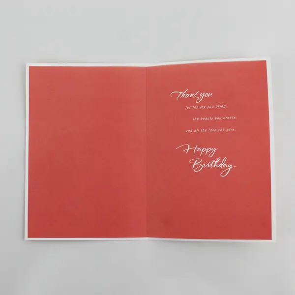 Hallmark Expressions Happy Birthday Mom Floral Greeting Card UNUSED